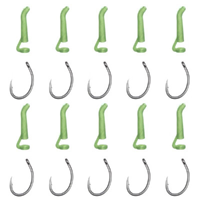 

20pcs Carp Fishing Hook Sleeves D-Rig Aligner Hair Rigs Terminal Tackle