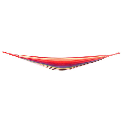 

Outdoor Cotton 2-Person Travel Hammock Bed w Carrying Bag Red Strip