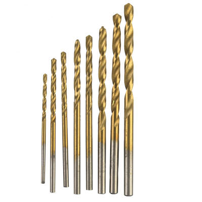 

Greensen 15 pcsset Round Shank HSS Titanium Coated Twist Drill Bits for Drilling WoodMetal