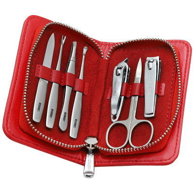 

Jinda Rimei RIMEI Nail Clipper Set 7 Piece Nail Clipper Set Nail Tools Christmas Gift Red LP77073