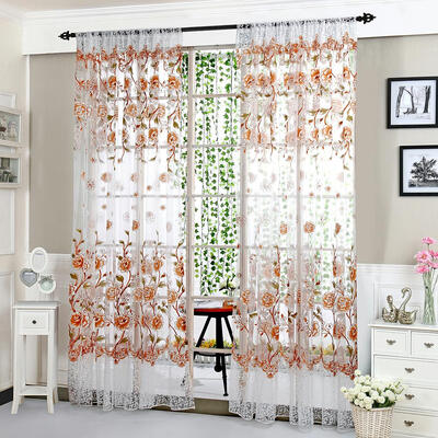 

Peony Curtain Living Room Bedroom Home Door Window Curtain