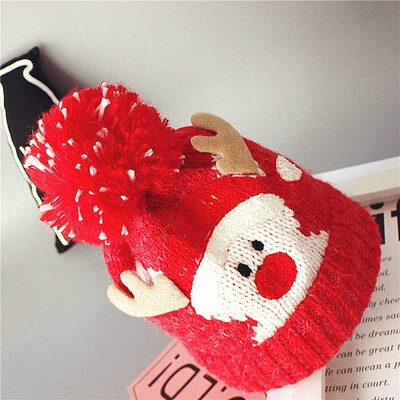 

Cute Elk Baby Girl Boy Pom Pom Ball Knitting Hat Winter Warm Beanie Cap