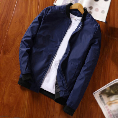 

Men Outwear Bomber Jacket Long Sleeve Zipper Blazer Plus Size Winter Overcoat