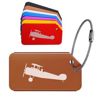 

〖Follure〗Luggage Tags for Travel Suitcase Durable Aluminium Aeroplane Design Multicolour
