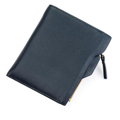 

Wallet Mens Short Wallets Black Brown Leather Wallet With Coin Bag Zipper Youth Casual Small Purses Portomonee