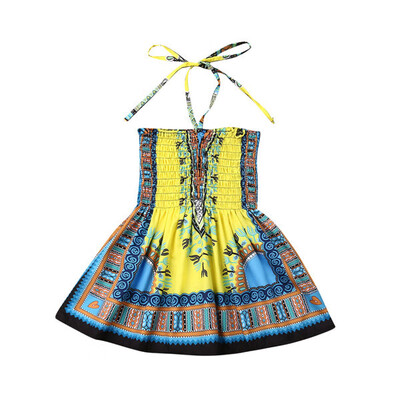 

African Style Toddler Baby Girl Party Princess Floral Dress Pageant Clothes
