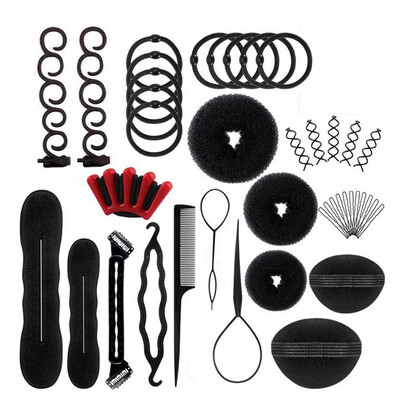 

Magic Hair Buns Stylish Twist Ring Former Shaper Donut Chignon Maker Clip Hair Curler Accessory