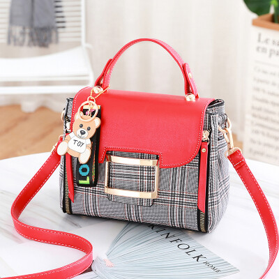 

Womens bag new fashion Korean version fashion collision color simple ladies shoulder bags inclined bags