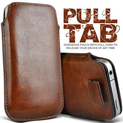 

Fashion PU Leather Pull Tab Sleeve Pouch For Sony Xperia XA F3111 F3113 F3115 Phone Cases Bag Universal Full Protective Pouch