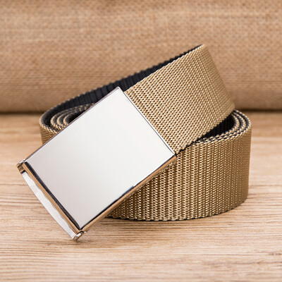

Unisex canvas belt Quality double side color Nylon Men belt Outdoor casual sport Men&Women cowboy pants belt
