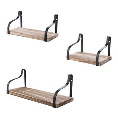 

Siaonvr Floating Shelves Wall Mounted Set Of 3 Rustic Wood Wall Storage Shelves Bedroom