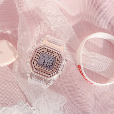 

Square Watch Girls Unicorn Cherry Pollen Retro Square Electronic Watch Inswind College Style for Senior High School Students