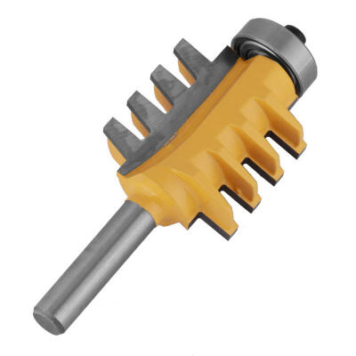 

Greensen Cemented Carbide Round 8mm Shank Woodwork Tenon Router Bit 8 Rail Finger Cutter
