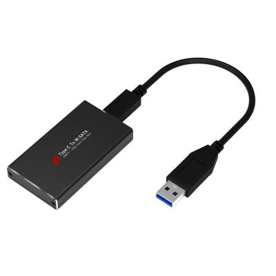 

USB31 USB-C Type C to MSATA to USB 30 SSD Enclosure Hard Disk Box Cable