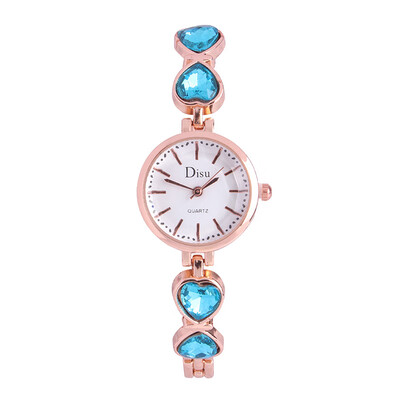 

Simple fashion love small fresh rhinestone small dial temperament ladies watch female students