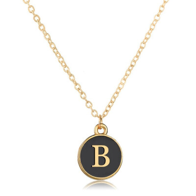 

Minimalism Black Letter Pattern Women Wonderful Necklace For Women High Quality Meaningful Birthday Gift Necklace Jewelry