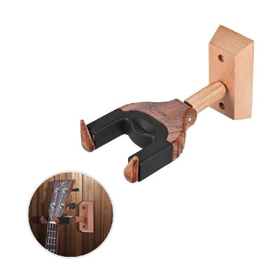 

Wall Mount Ukelele Ukulele Uke Hanger Hook Holder Keeper Auto Grip System Rubber Cushion Wood Base