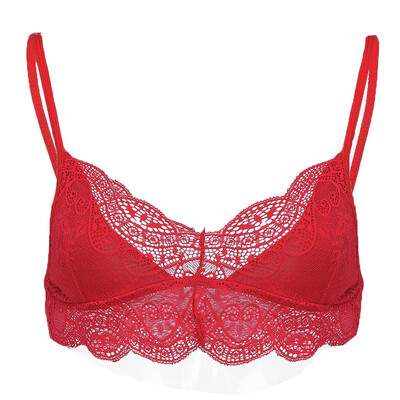 

〖Follure〗Women Plus Size Vest Crop Wireless Bra Lingerie Sexy V-Neck Underwear Camisole