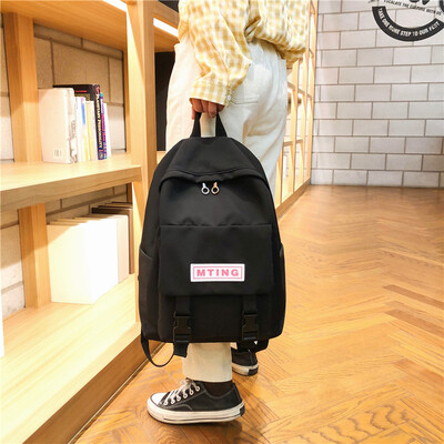 

Bf ancient sense girl schoolbag female Korean version ulzzang high school double shoulder backpack student ins campus department