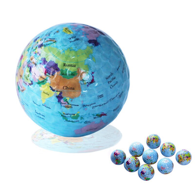 

Globe Map Golf Balls Novelty Practice Golf Balls For Kids Men Woman Christmas Birthday Gift Children Pet Toys