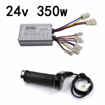 

24V 350W Motor Brushed Speed Controller Box &Throttle Grip For E-Bike E-Scooter