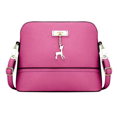 

Women PU Leather Vintage Messenger Bag Shoulder Crossbody Bag Shell Bags
