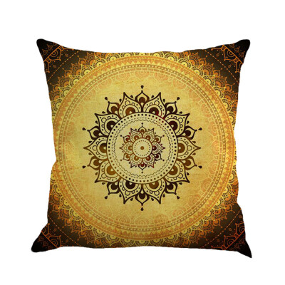 

〖Follure〗Geometry Painting Linen Cushion Cover Throw Pillow Case Sofa Home Decor A