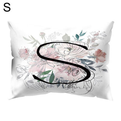 

Vintage Flower Letter Throw Pillow Protector Case Cushion Cover Bedding Articles