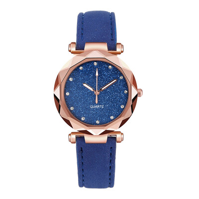 

RM Ladies fashion Korean Rhinestone Rose Gold Quartz Watch Female Belt Watch