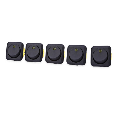 

IZTOSS 5pcs 12V Car Motorcycle LED Light Round Rocker Toggle Switch