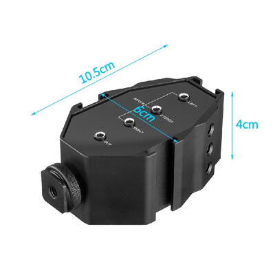 

BOYA BY-MP4 2-channel Audio Adapter with Mono Stereo Switch for Canon Nikon Sony Panasonic DSLR Camera Camcorder for iPhone Samsun