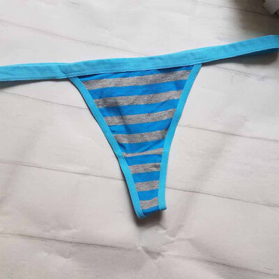 

Women Low Waist Briefs Sexy Fashion Thong Comfortable Underwear Striped Lingerie