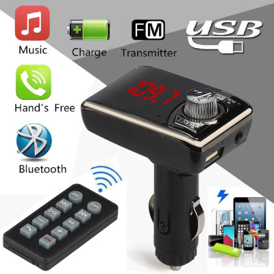 

〖Follure〗Bluetooth Car Kit MP3 Player Wireless FM Transmitter Handsfree USB TF SD Remote