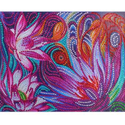 

5D DIY Special Shaped Diamond Painting Colorful Flowers Cross Stitch Mosaic