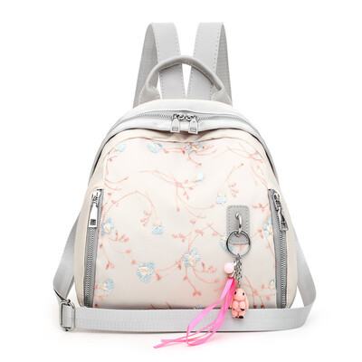 

Shoulder bag women 2018 national style Oxford canvas simple antique ladies Chinese style backpack literature