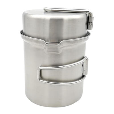 

Outdoor Camping Stove Cooking Pot Set Stainless Steel Tableware Cookware