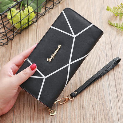 

New Female Long Wallet Fashion Large Capacity Zip Purses Leather Women Wallets Clutch Phone Card Bag Portemonnee