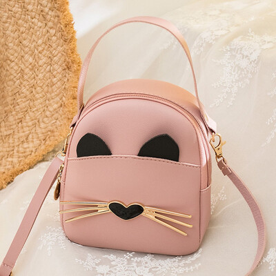 

Tailored Fashion Womens Solid Color Leather multi-function Backpack Shoulder Bag