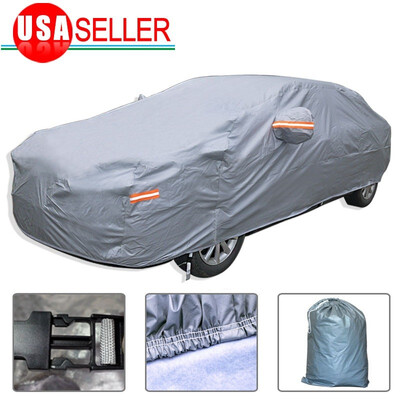 

Full Car Cover Waterproof All Weather Protection Breathable Anti UV Rain Dust US