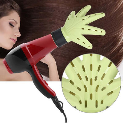 

Greensen Hairdressing DiffuserPalm-shaped Hair Dryer Air Diffuser Professional Hairdressing Hair Dryer Accessory Green