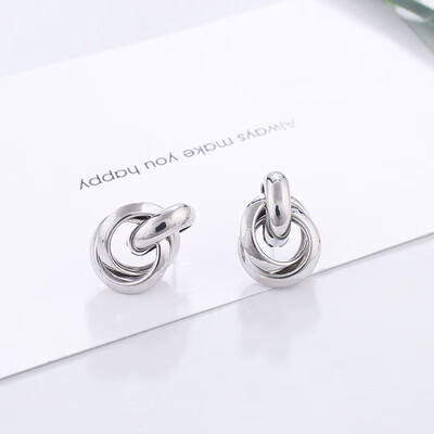 

Flashbuy Metal Twist Stud Earrings For Women Geometric Gold Jewelry Alloy Earrings Multicolour Girls Fashion Wedding Accessories
