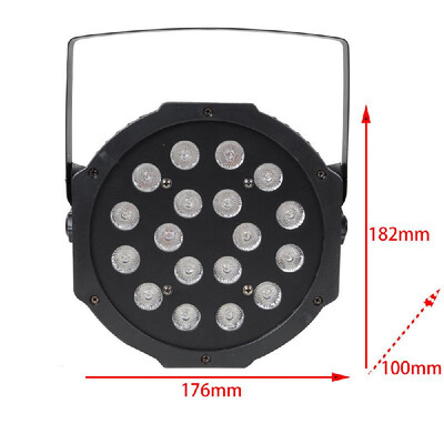 

Par Lights with RGB 18LEDs Wash Lighting 18W Remote&DMX Control for Wedding Church Stage Lighting
