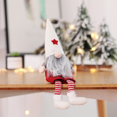 

Gobestart Christmas Decorations Faceless Doll Boy Dolls Window Decorations