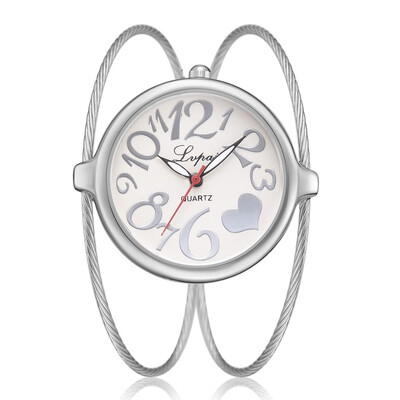 

Womens Bracelet Brushed Bracelet Exquisite Large Dial Quartz Watch