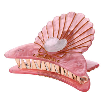 

Acetate Shell Fan Shape Love Hair Crab Claw Clip Gripper Headwear Clips