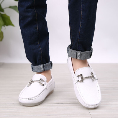

Boys&girls a pedal shoes boys small white art performance shoes