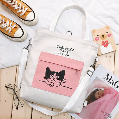 

Multi-Style Durable Sturdy Canvas Girls Bag Student Straddle Bag Shoulder Bag