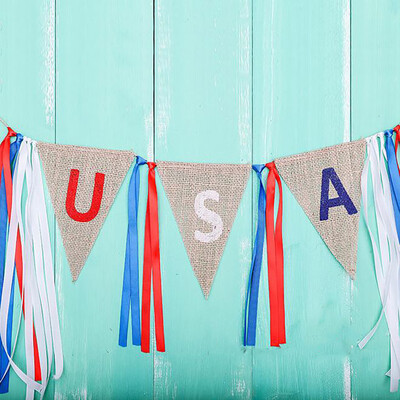 

Gobestart American Independence Day Party Flags