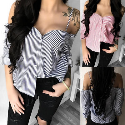 

Fashion Women&39s Ladies Summer Long Sleeve Shirt Loose Casual Blouse Tops T-Shirt