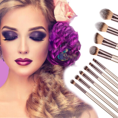 

〖Follure〗New 10PCS Cosmetic Makeup Brush Brushes Foundation Powder Eyeshadow Brush Set